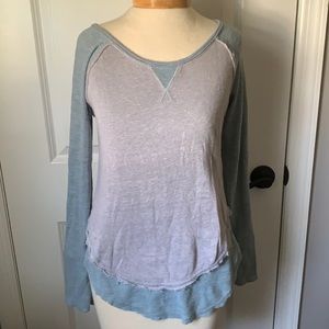 We the Free knit baseball l/s tee